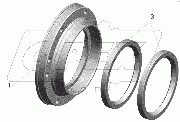  Крышка с манжетами 54326-3104034-600