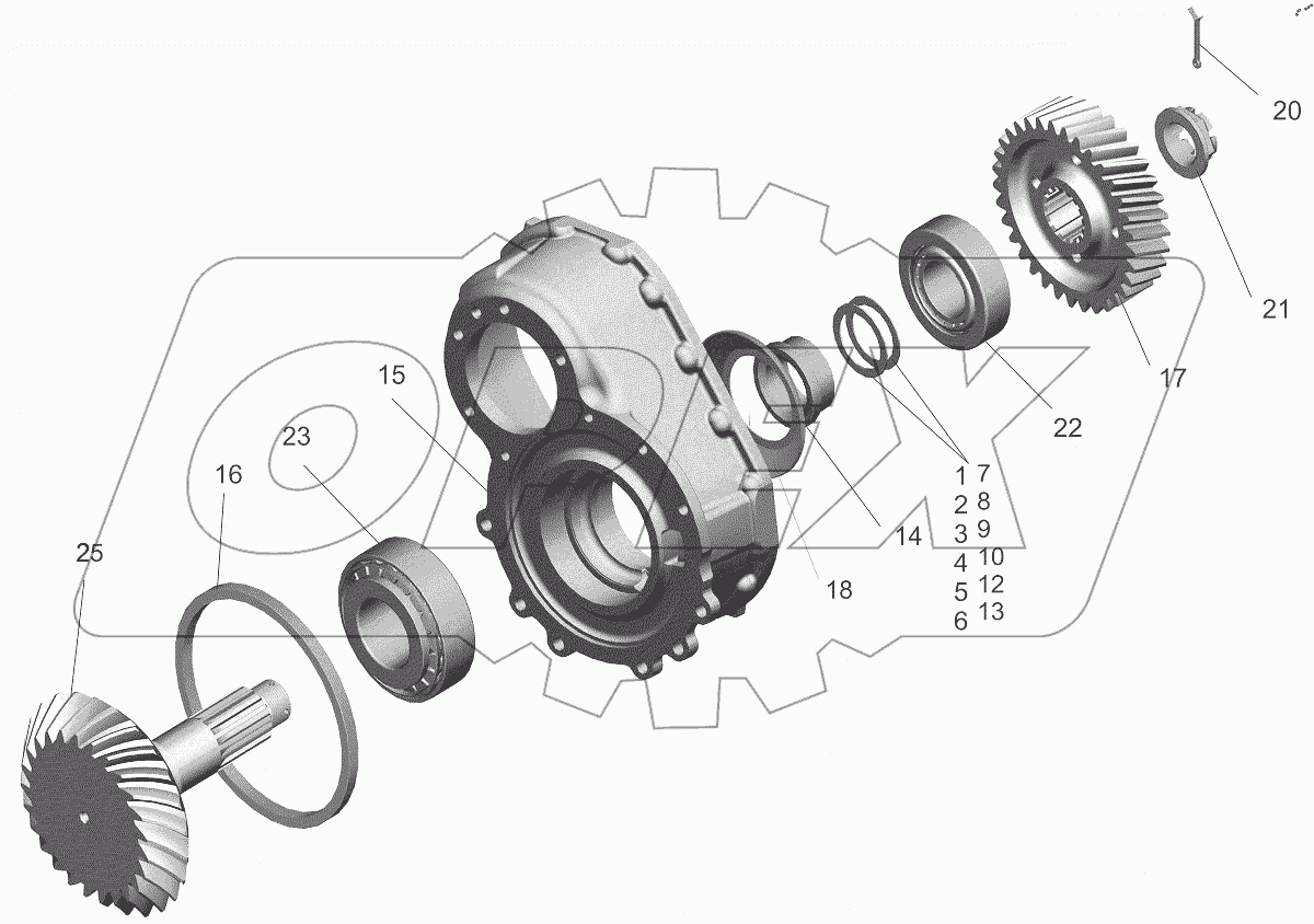  Шестерня ведущая