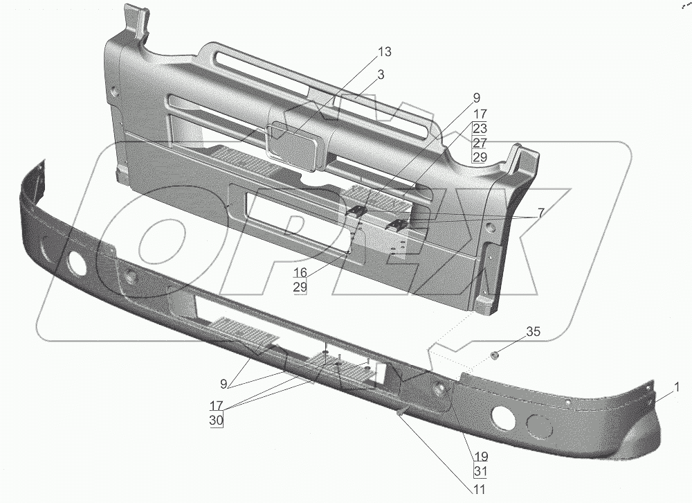  Бампер передний 643019-2803010