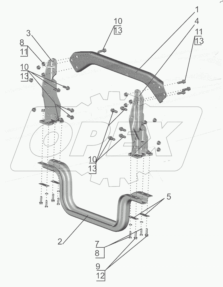  Установка пояса поперечин 6501В9-2800060-040