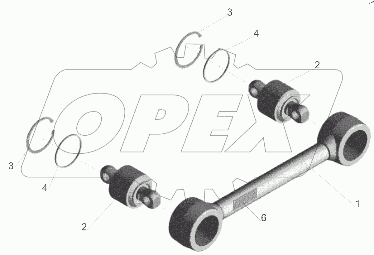  Штанга реактивная 6430-2919014