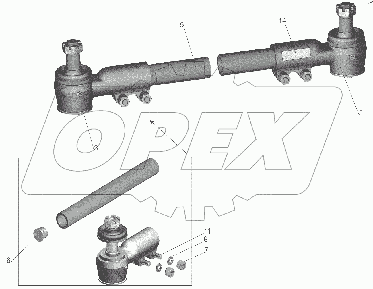 Тяга поперечная 64221-3003052