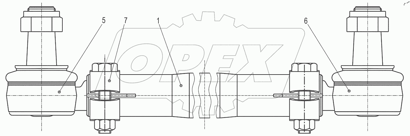  Тяга попеоечная 643008-3003052-000