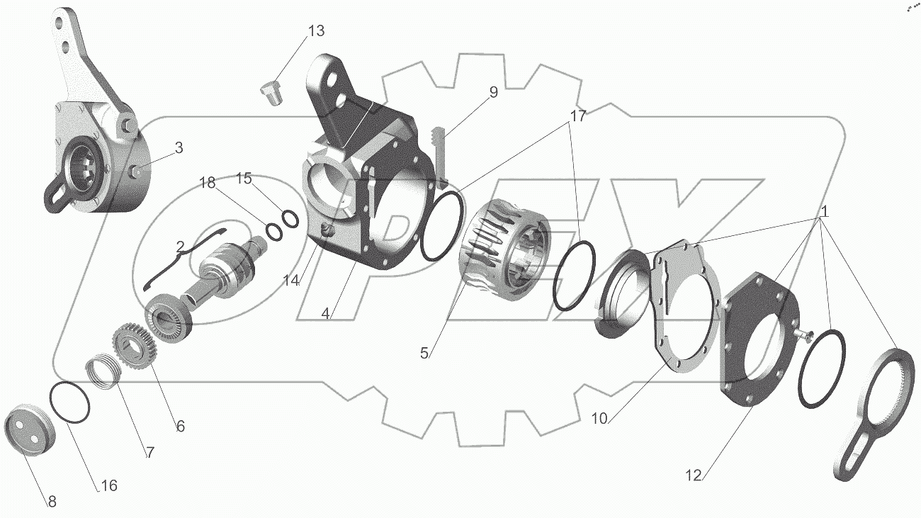  Рычаг регулировочный 103-3501136-10