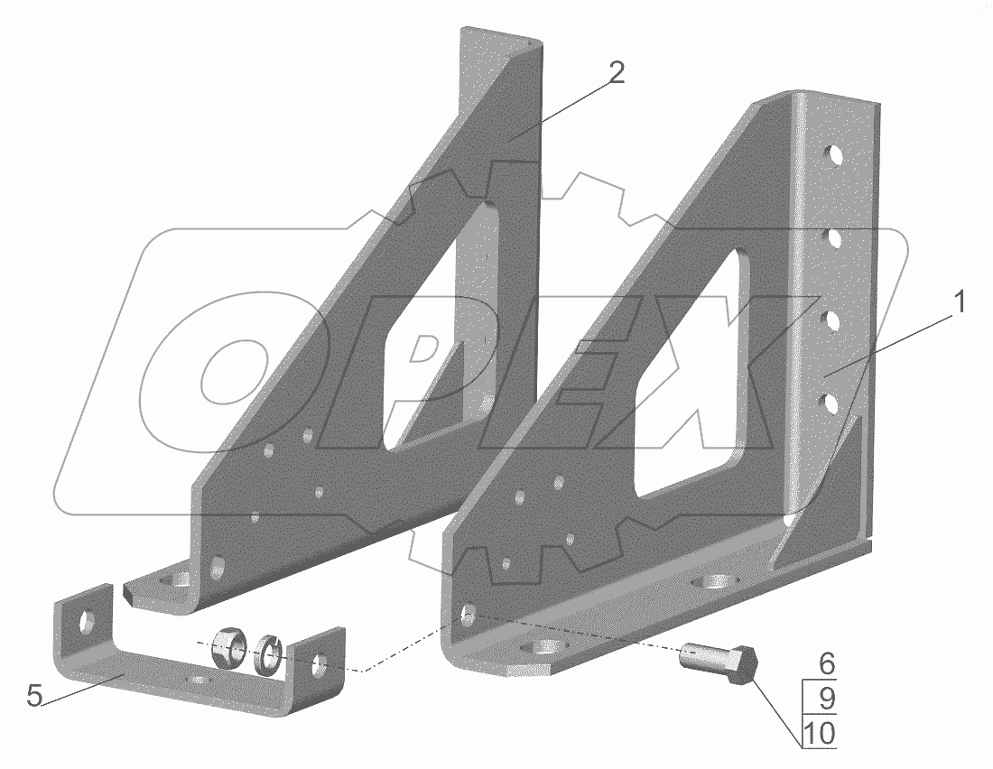  Кронштейн 534013-3105053-000