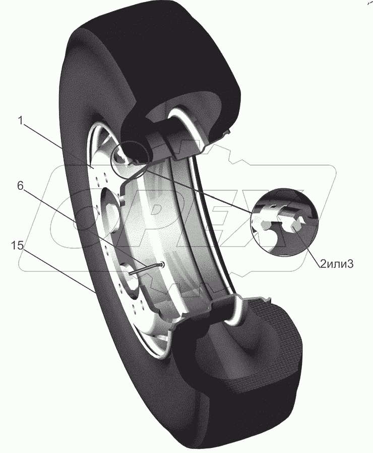  Колесо и шина