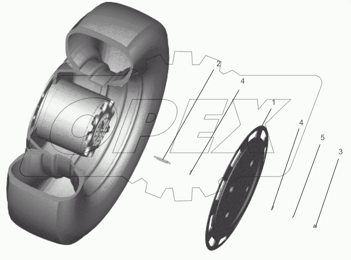  Установка шумопоглощающего колпака 5440-3104005
