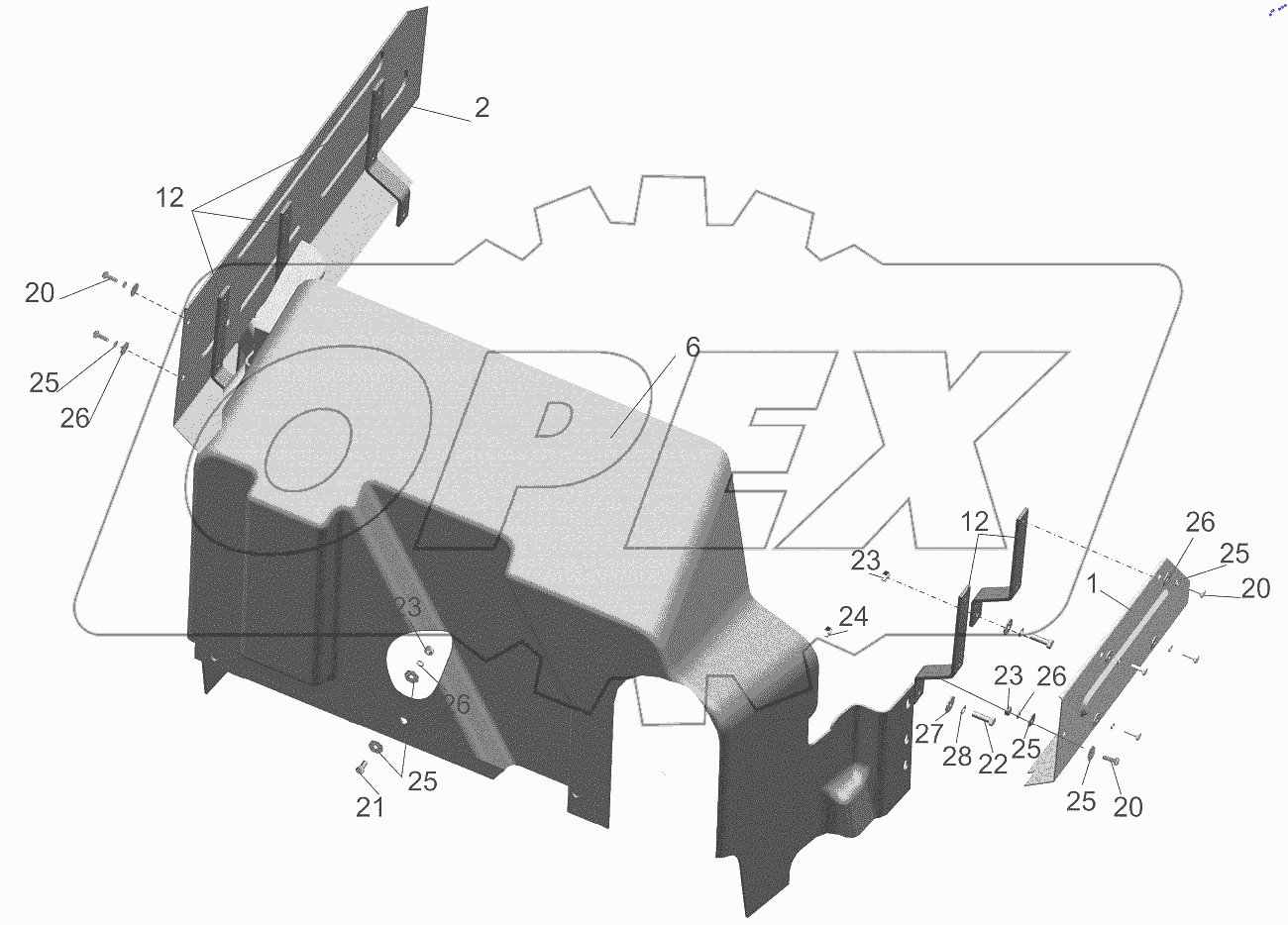  Установка шумоизоляционных экранов 6501B9-1061003-030
