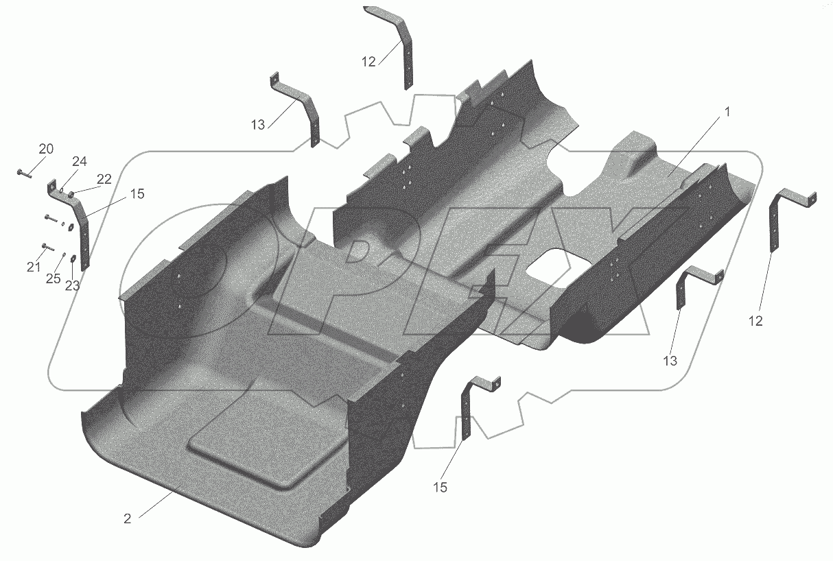  Установка шумоизоляционных экранов 6516B9-1061004-011