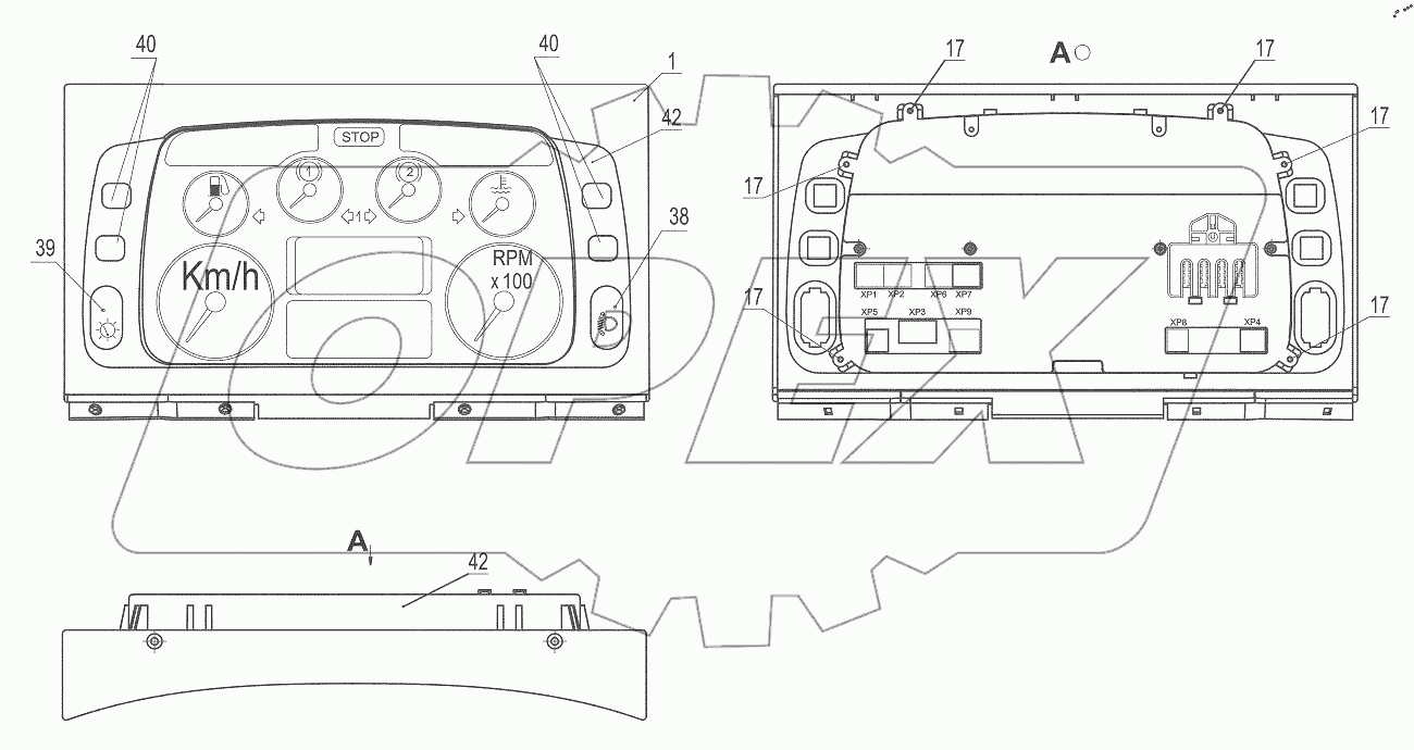  Щиток приборов 5440-3805010-000