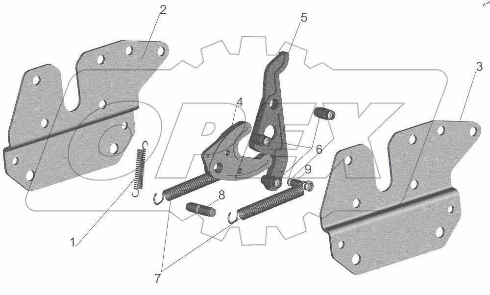  Запорный механизм 6430-5001550