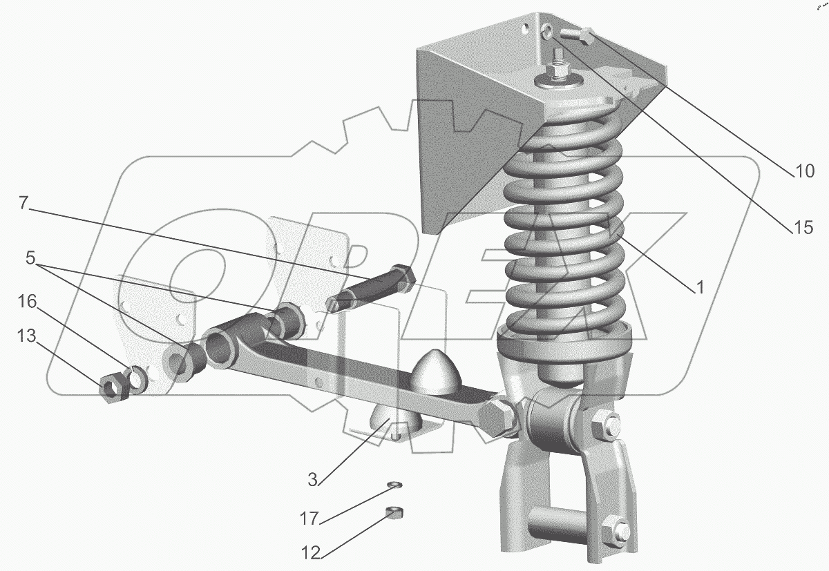  Заднее подрессоривание 6501-5001800-010