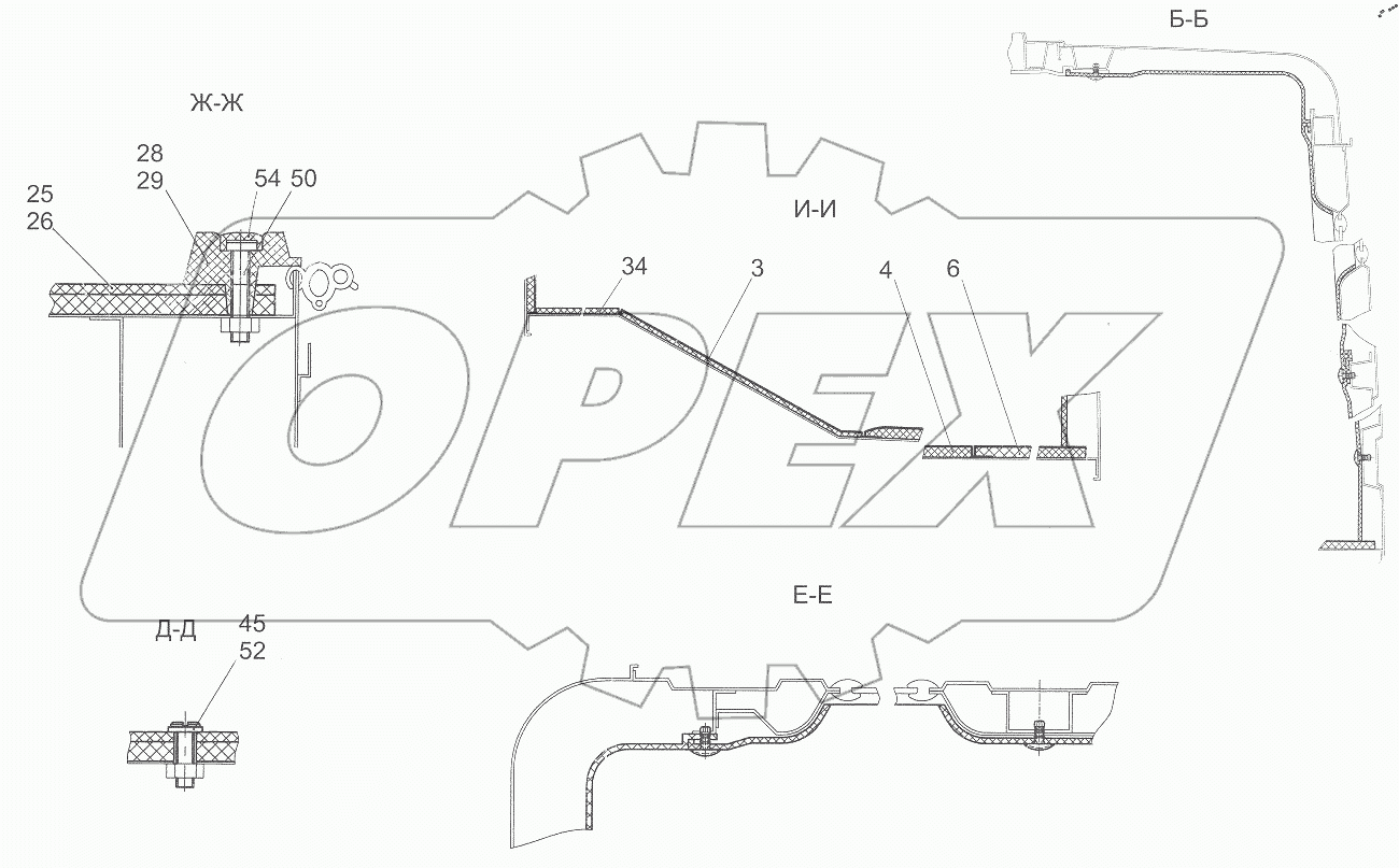  Установка обивок и ковриков 6501-5000100