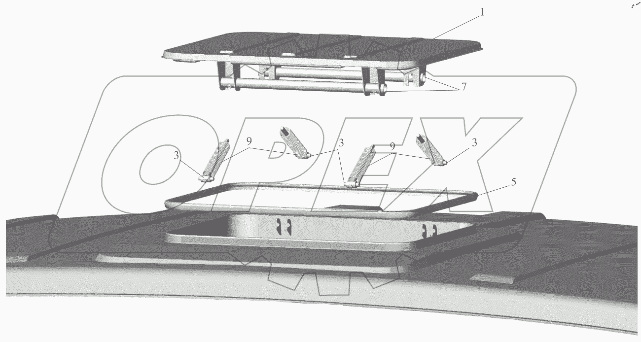  Установка люка 6501-5700010