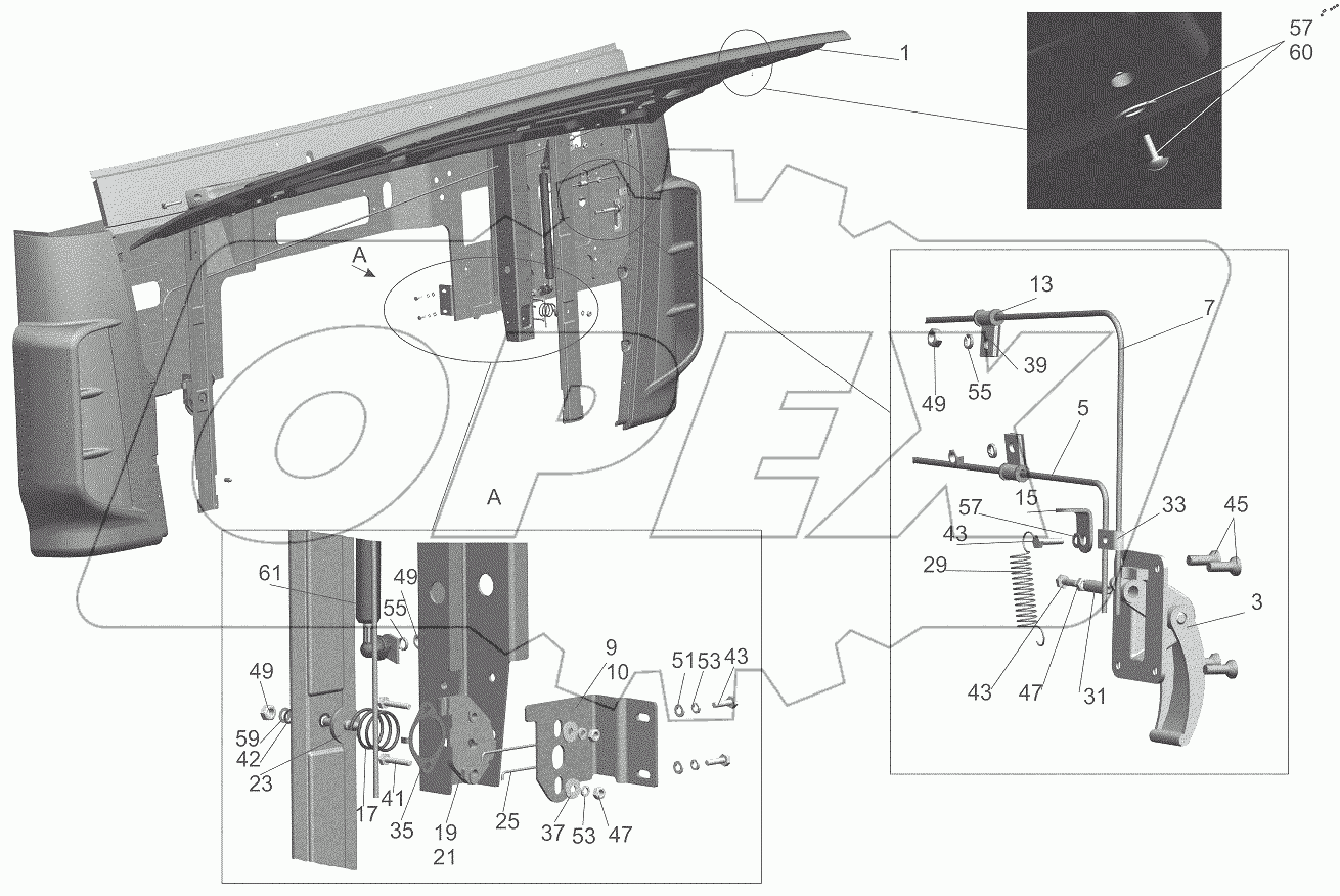  Установка облицовки передка 6431-8400018-000