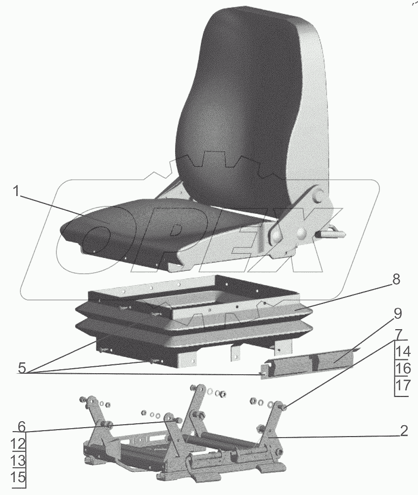  Сиденье водителя 6430-6800010