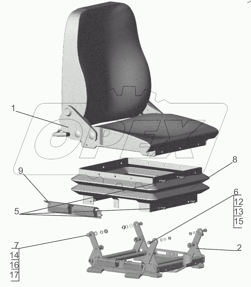  Сиденье переднее 6430-6810010