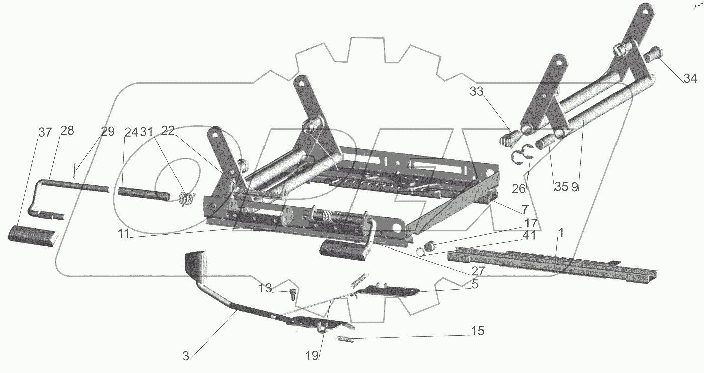  Механизм регулирования высоты 6430-6804100-010