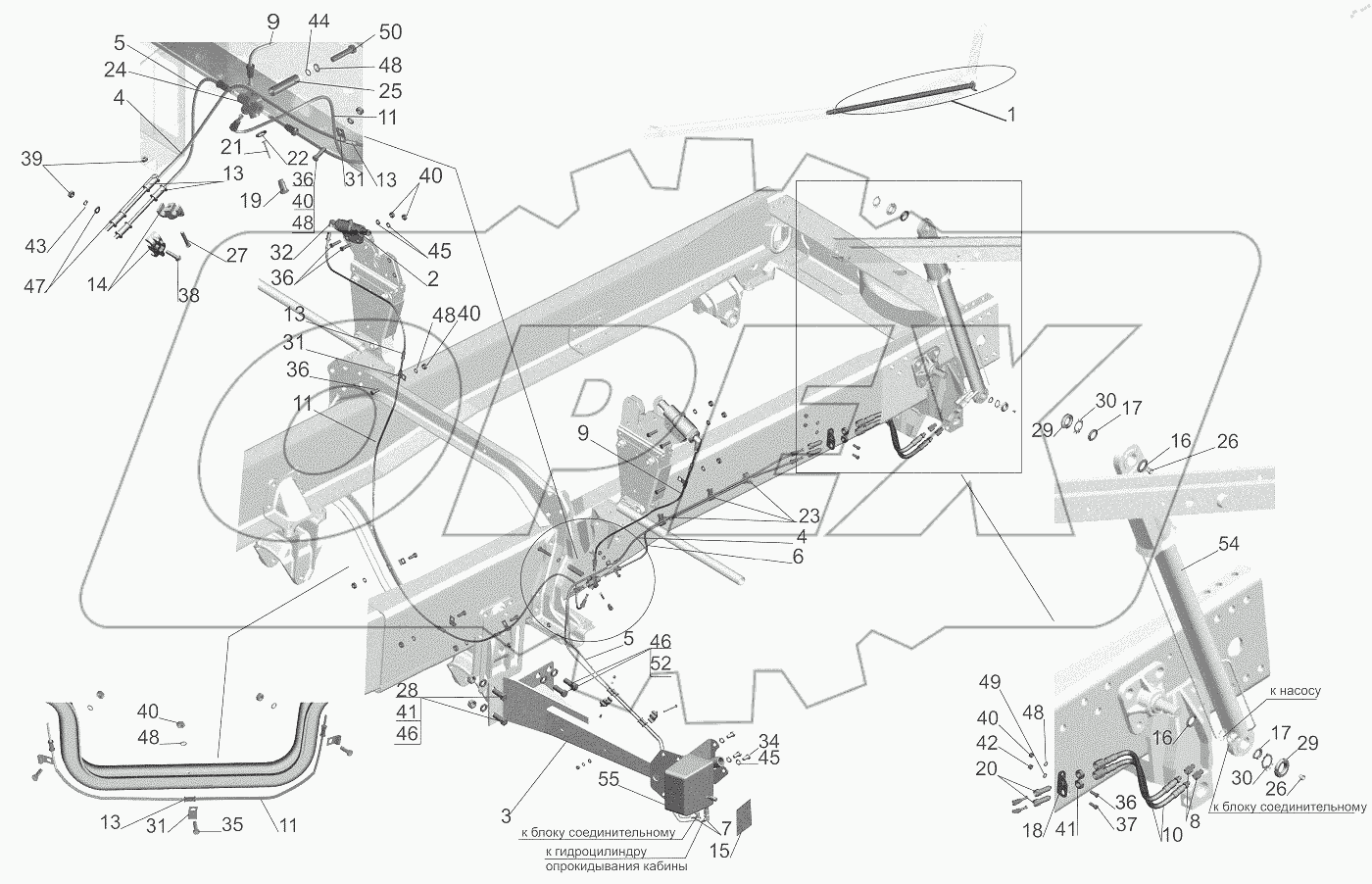  Механизм подъема кабины 6501B9-5000040-010