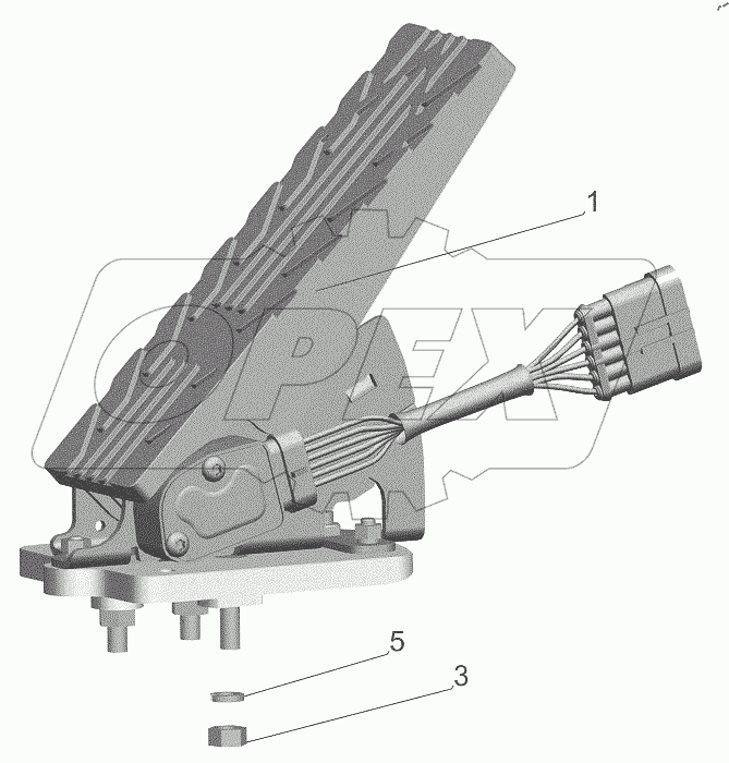  Установка привода управления двигателем 437143-1108002