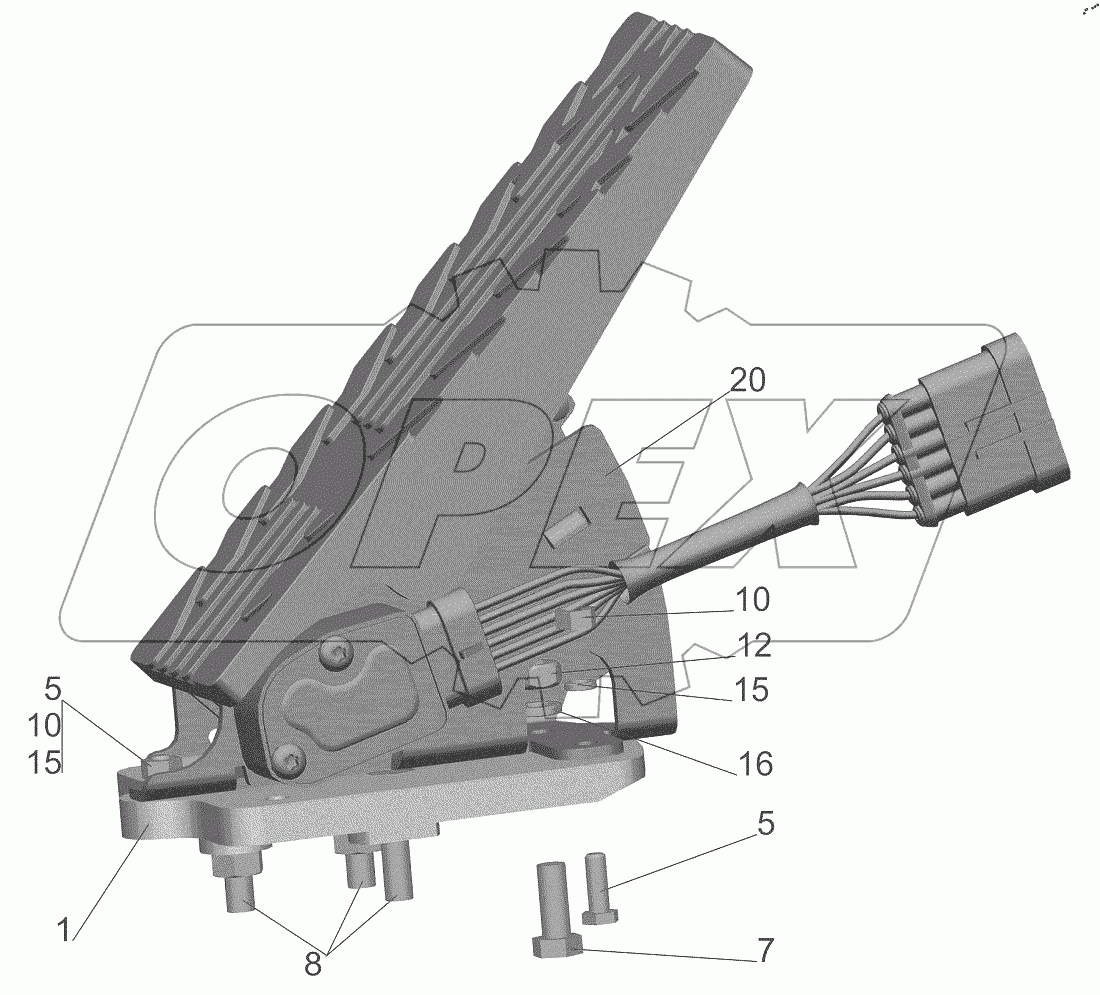  Педаль с переходником 437143-1108005