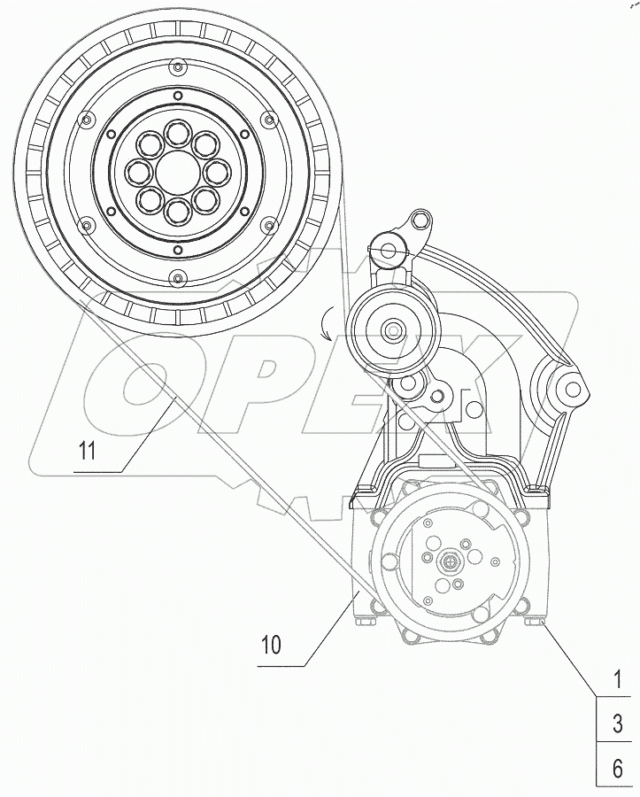  Установка компрессора 5440А9-8100010