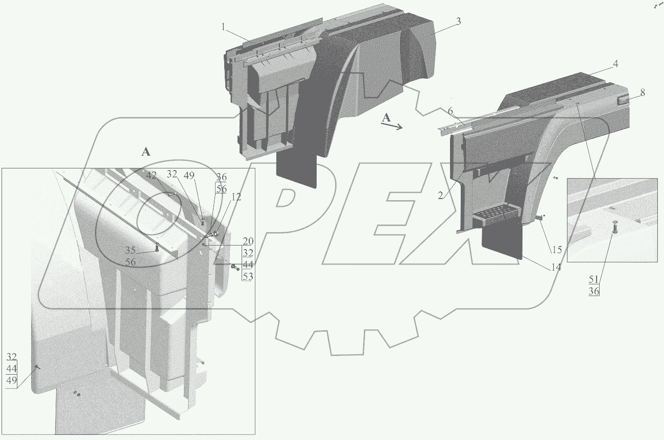  Установка оперения 6501E9-8400020-000