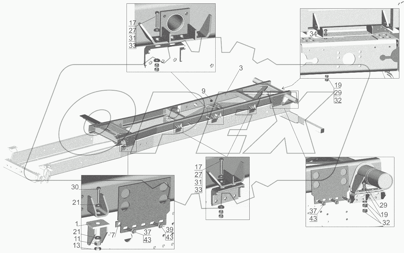  Установка надрамника 6501B9-8600002-020
