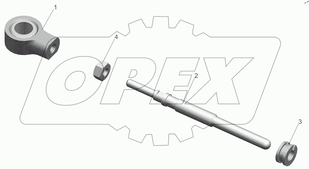  Толкатель 6430-1602568, 6430-1602568-020