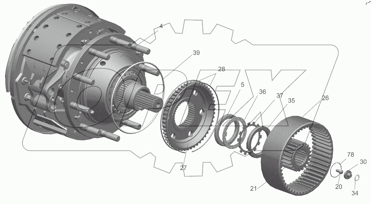  Мост задний