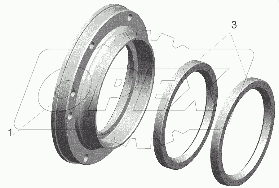  Крышка с манжетами