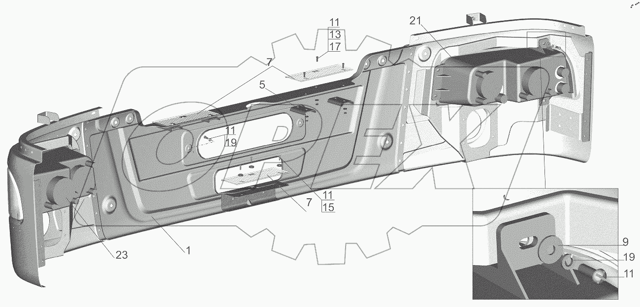  Бампер передний 650119-2803010-000