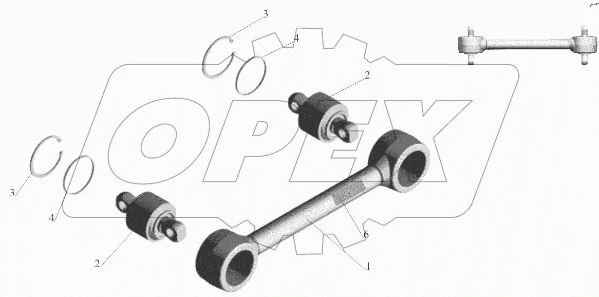  Штанга реактивная 64221-2919015