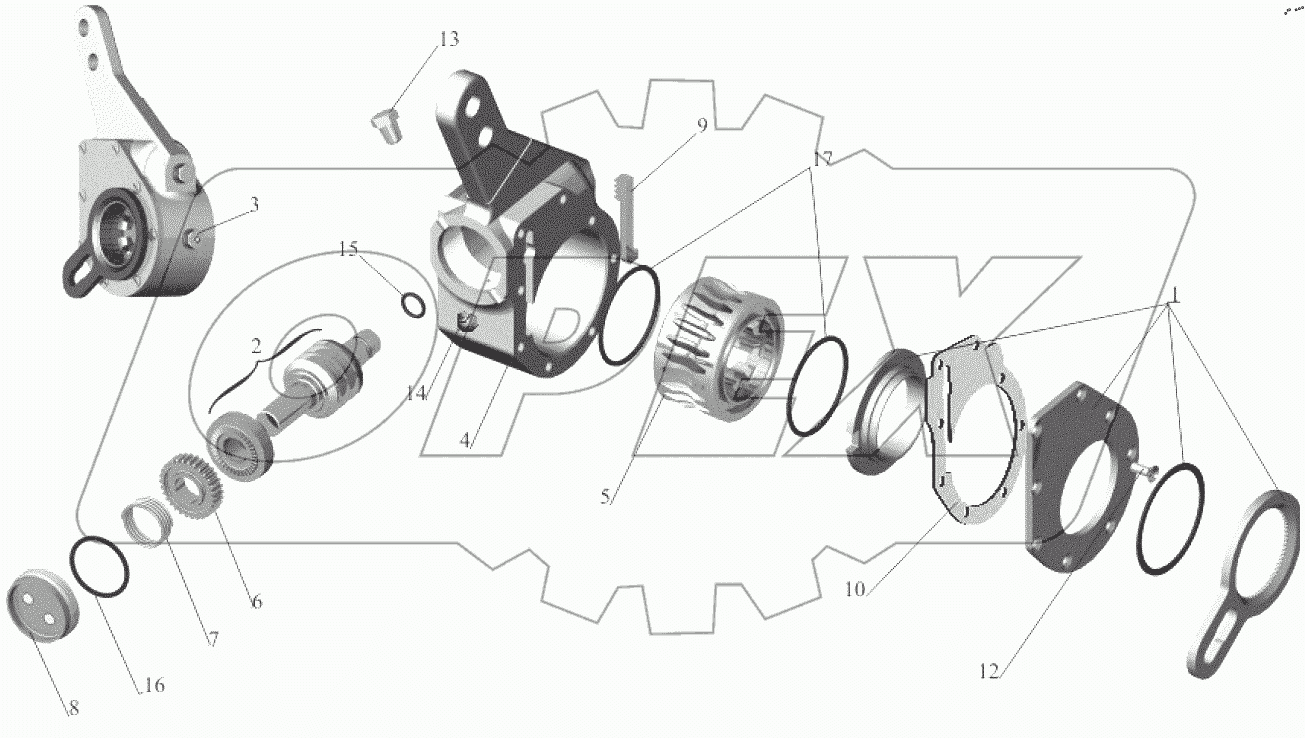  Рычаг регулировочный 64226-3501136-010