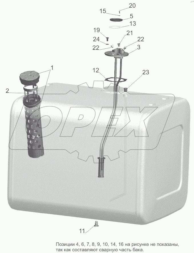  Бак топливный 6501В5-1101010