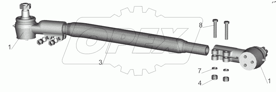  Тяга продольная 651608-3003098