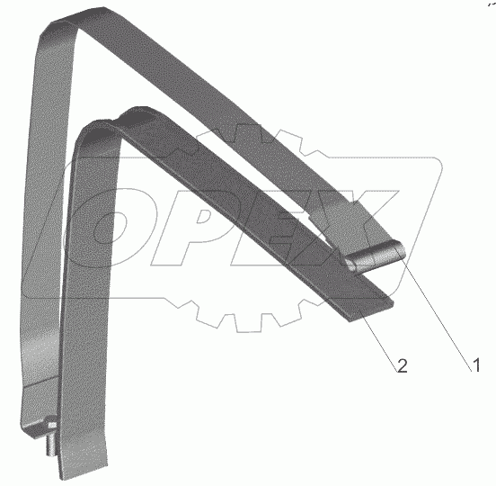  Хомут крепления бака 6430-1101110