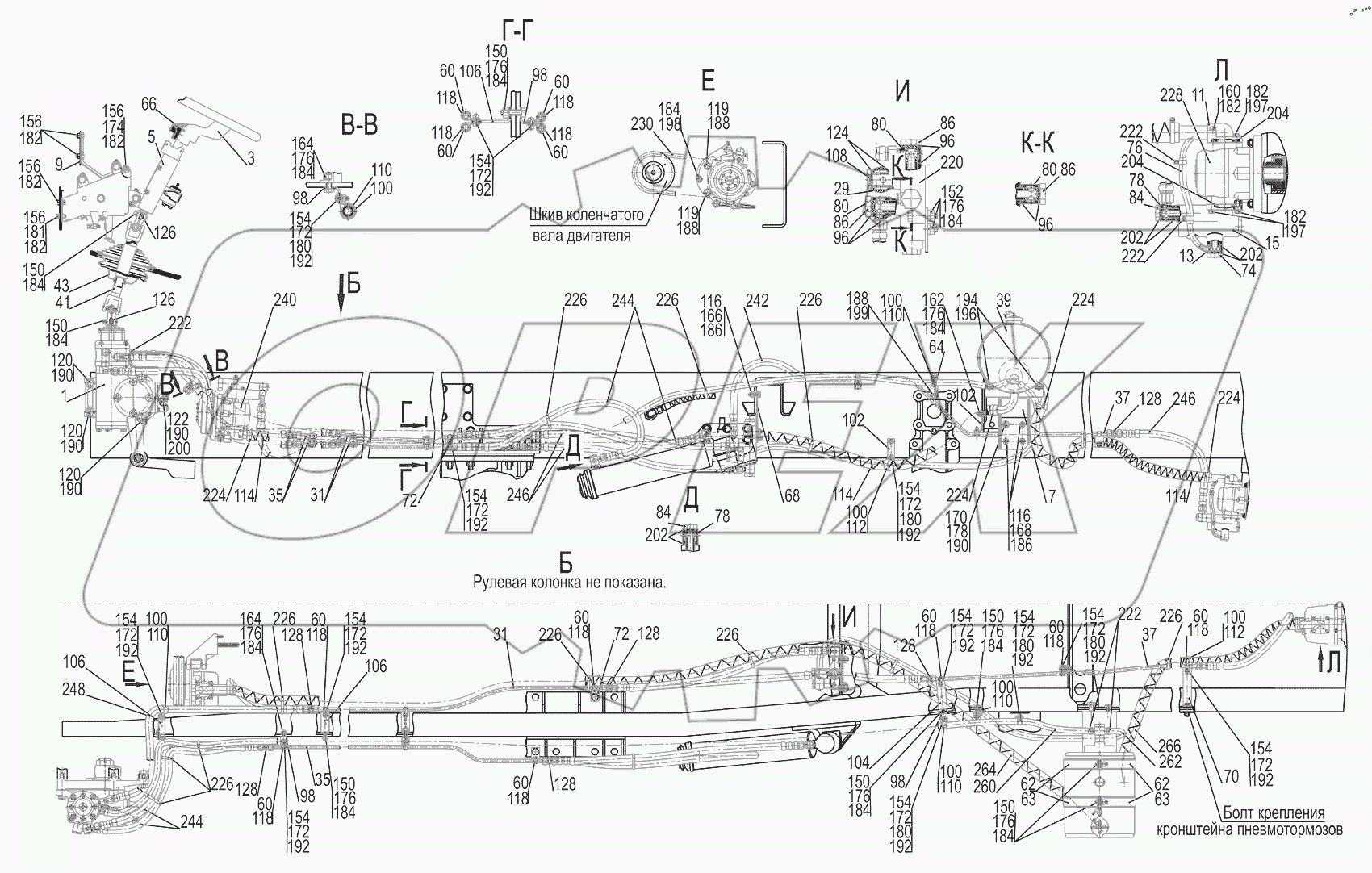  Установка рулевого управления 651608-3400001