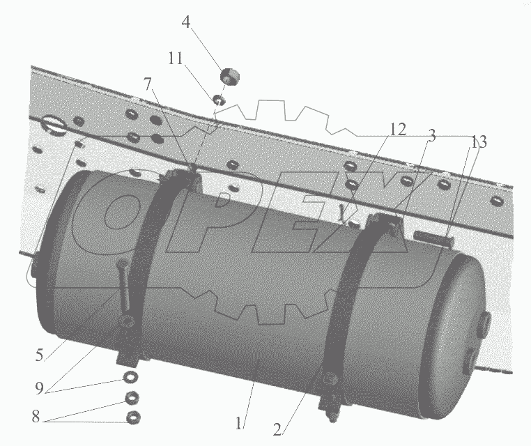  Установка ресивера 631208-3513006