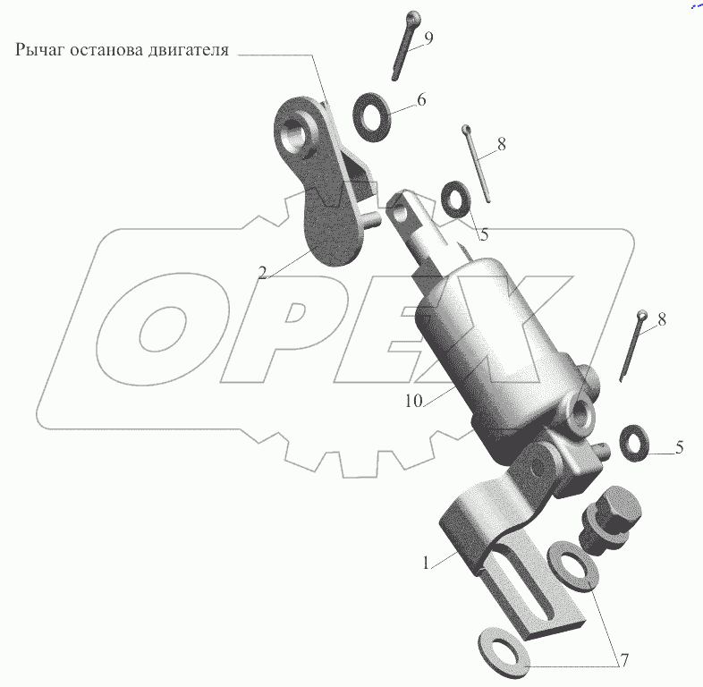  Цилиндр останова двигателя 642208-3570004