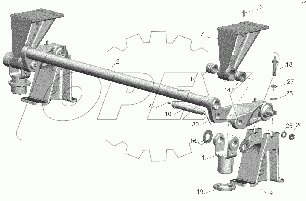 Переднее подрессоривание 6430-5001702-10