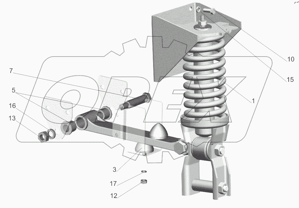  Заднее подрессоривание 6501-5001800-010