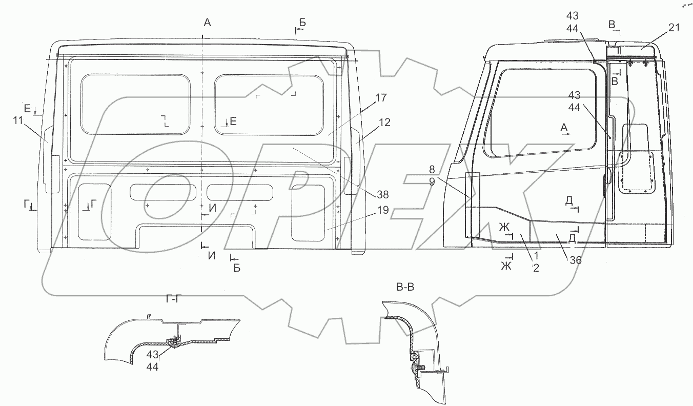  Установка обивок и ковриков 6501-5000100