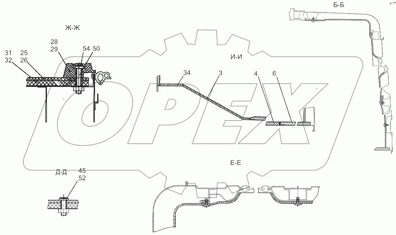  Установка обивок и ковриков 6501-5000100