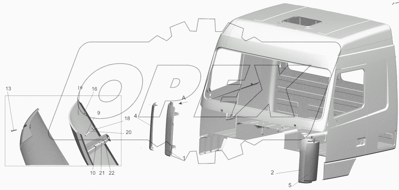  Установка щитков 6430-8400014