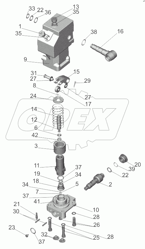  Насос механизма подъема кабины 6430-5004010
