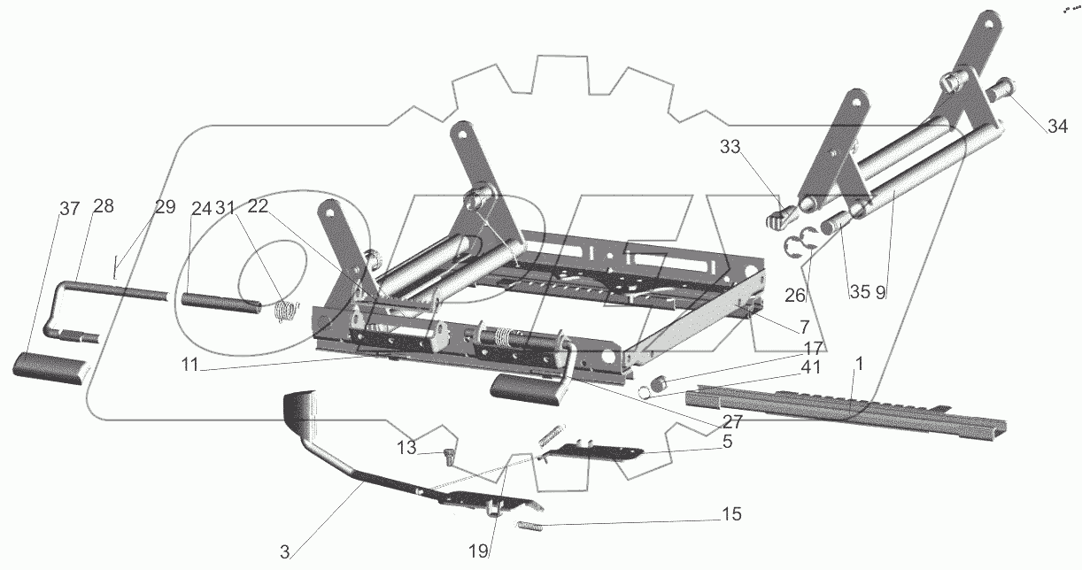  Механизм регулирования высоты 6430-6804100-010