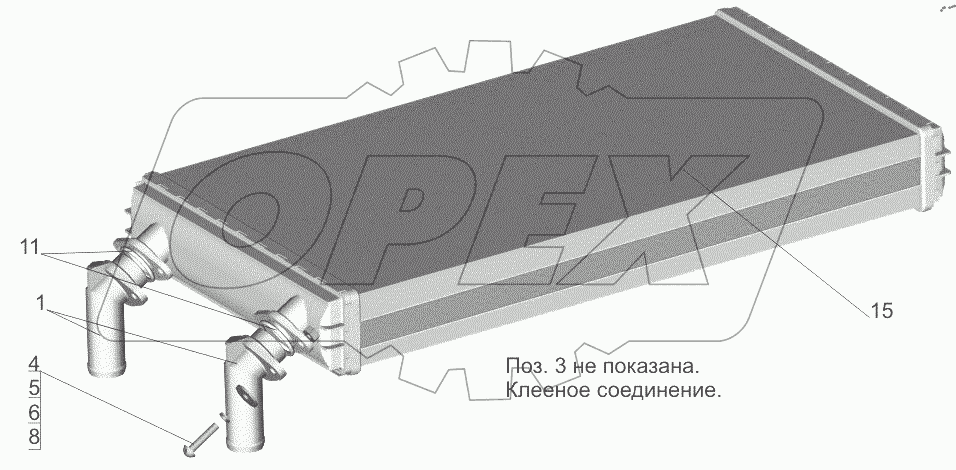  Радиатор отопителя 631019-8101060