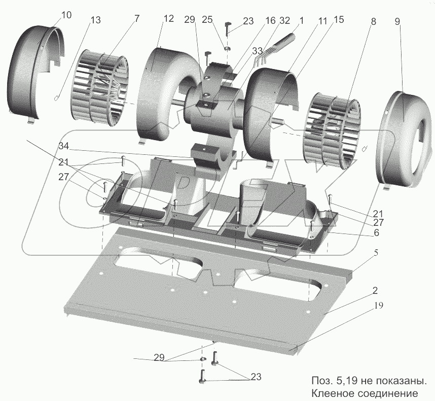  Блок вентиляторный 643008-8118010-010