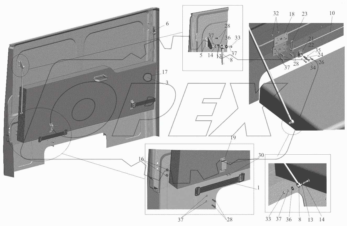  Установка спального места 6501-8200010